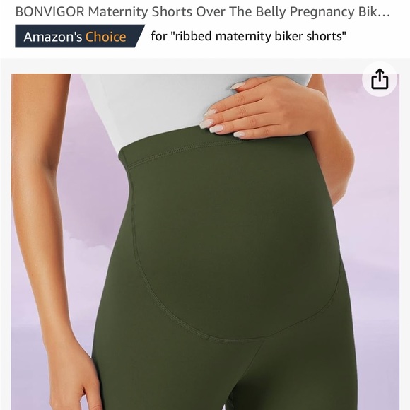 3 pack of maternity biker shorts. Super soft. - Picture 5 of 9